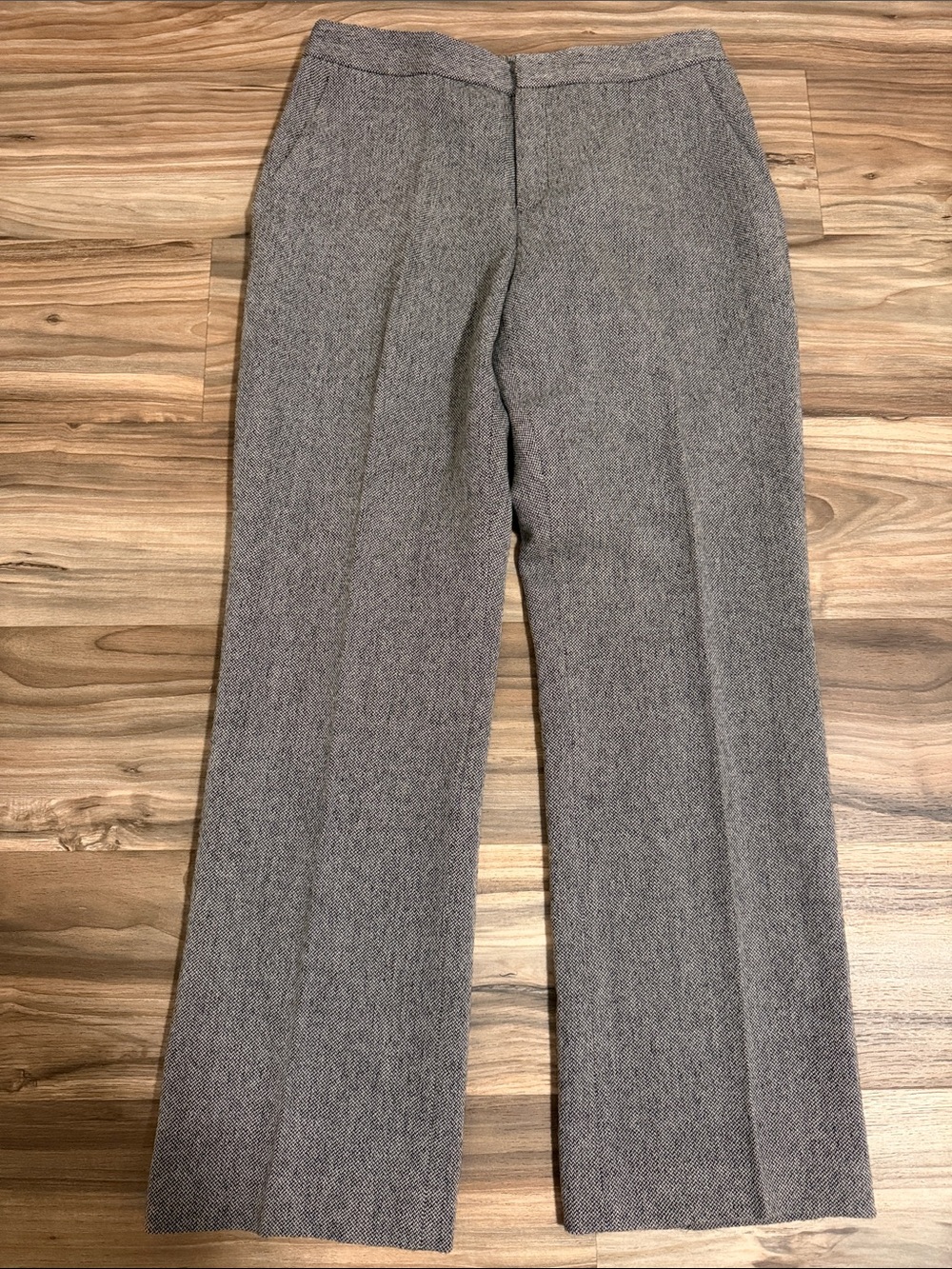 Lauren Ralph Lauren Wool Pants Women's Sz 12 Vtg. Trouser Black Gray Herringbone